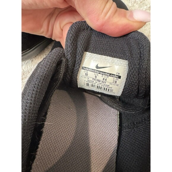 Men’s Nike Snickers Black Canvas Skate Shoes Size 10 - Picture 6 of 7